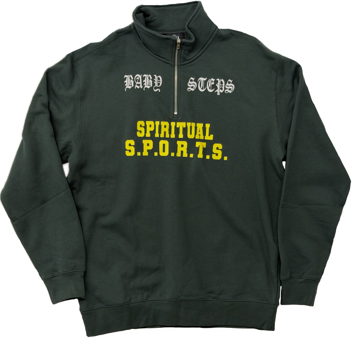 Baby Steps Zip Pullover Sweatshirt Green