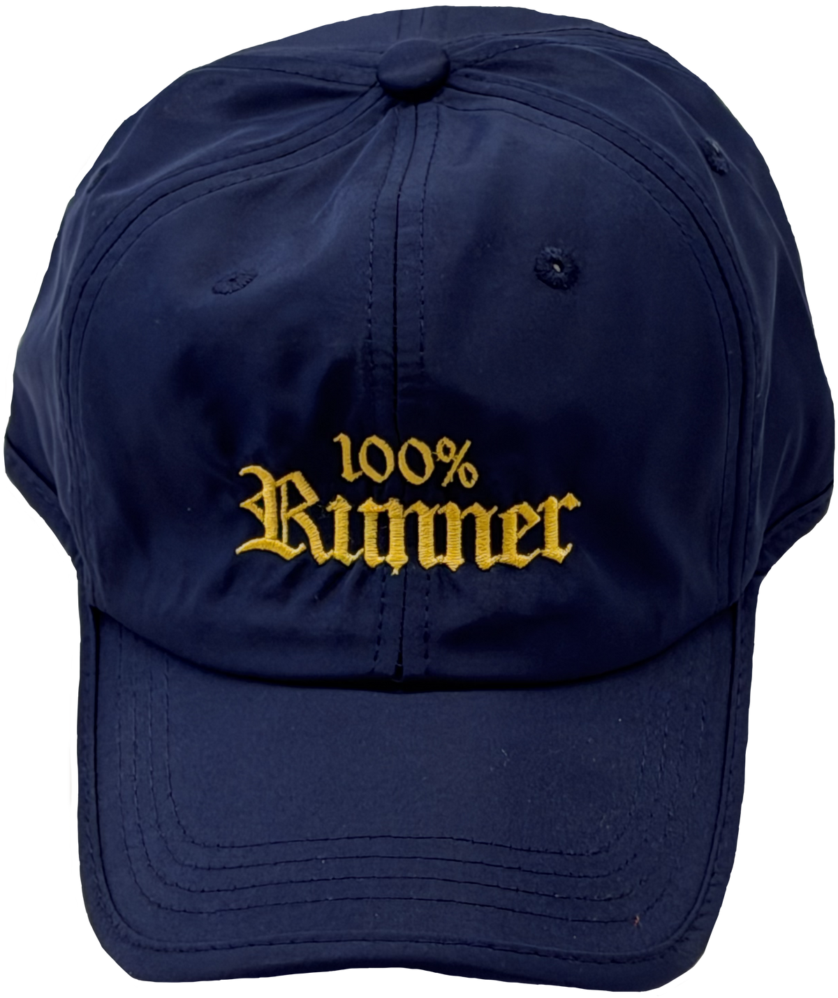 100% Runner Sports Cap Navy/Yellow
