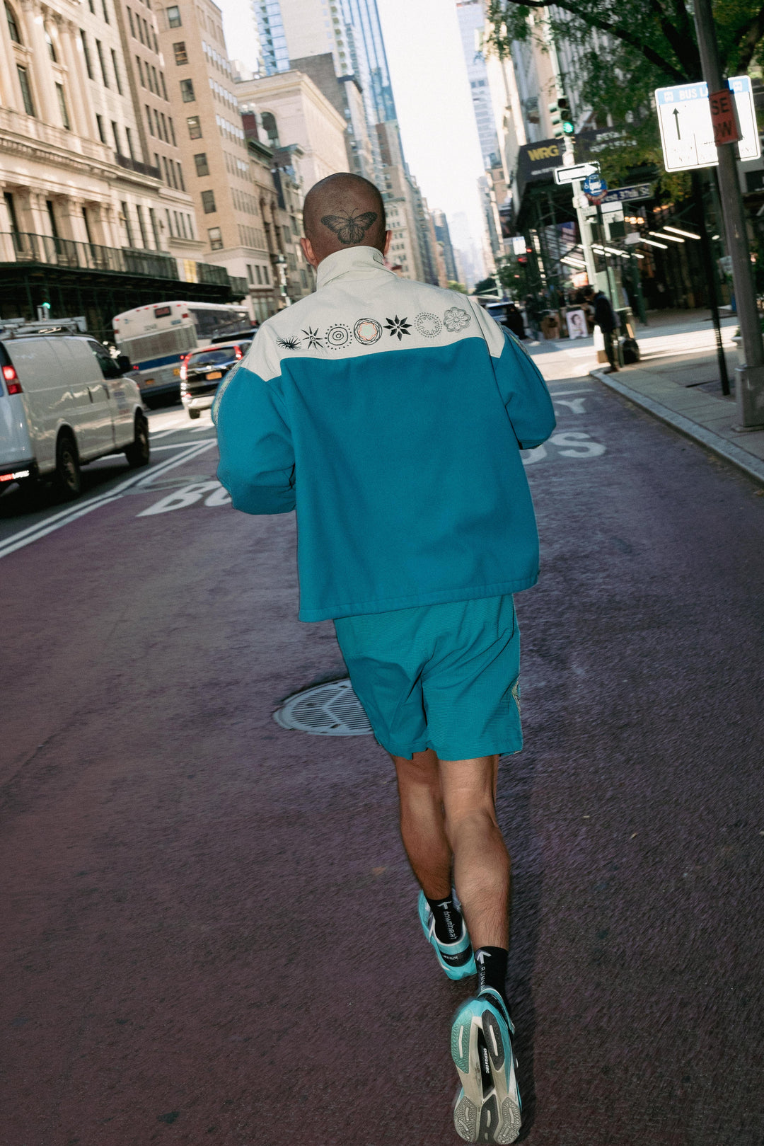 Pamona Winter Running Jacket - Teal/Grey