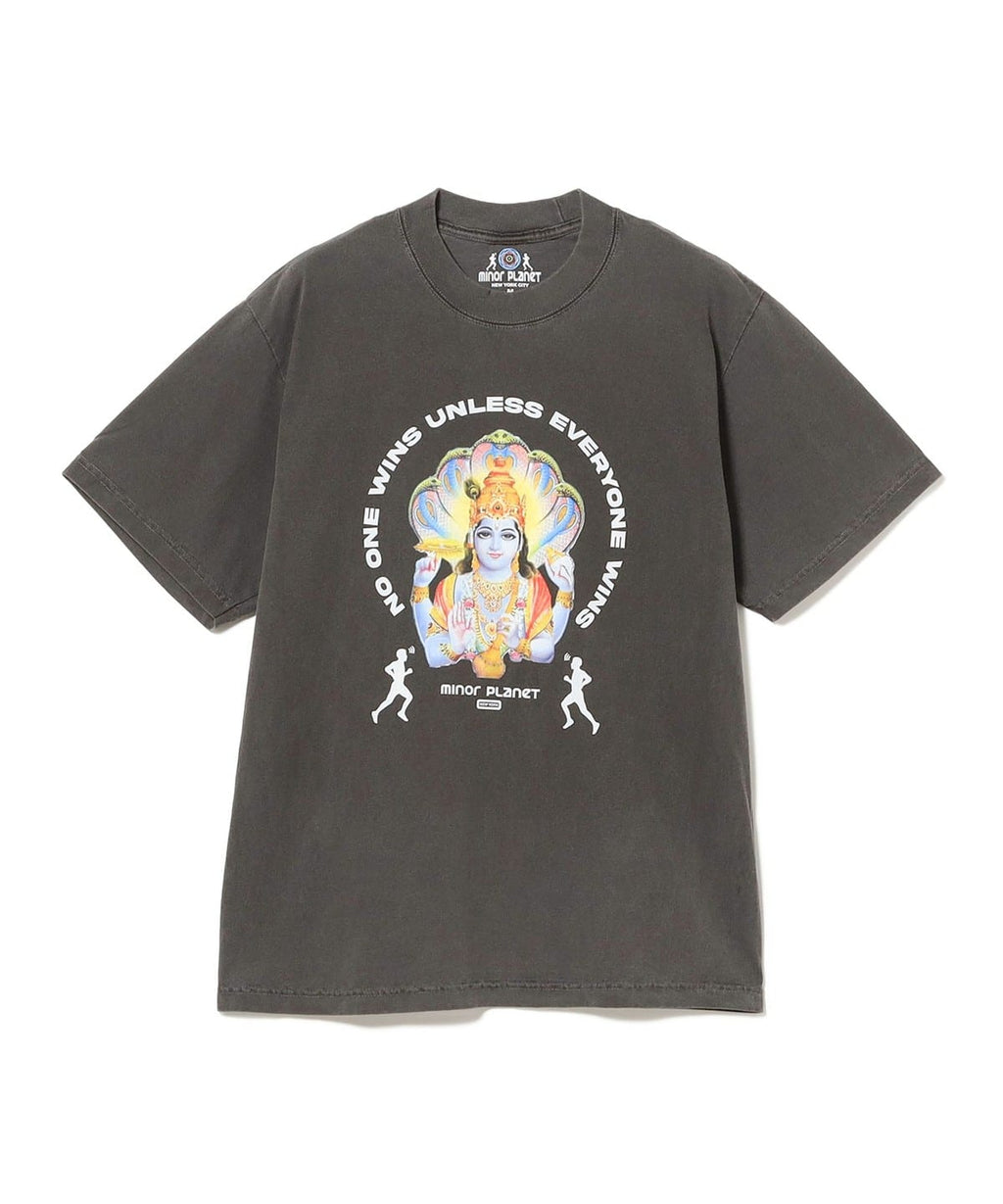 EVERYONE WINS VISHNU TEE - WAHSED BLACK