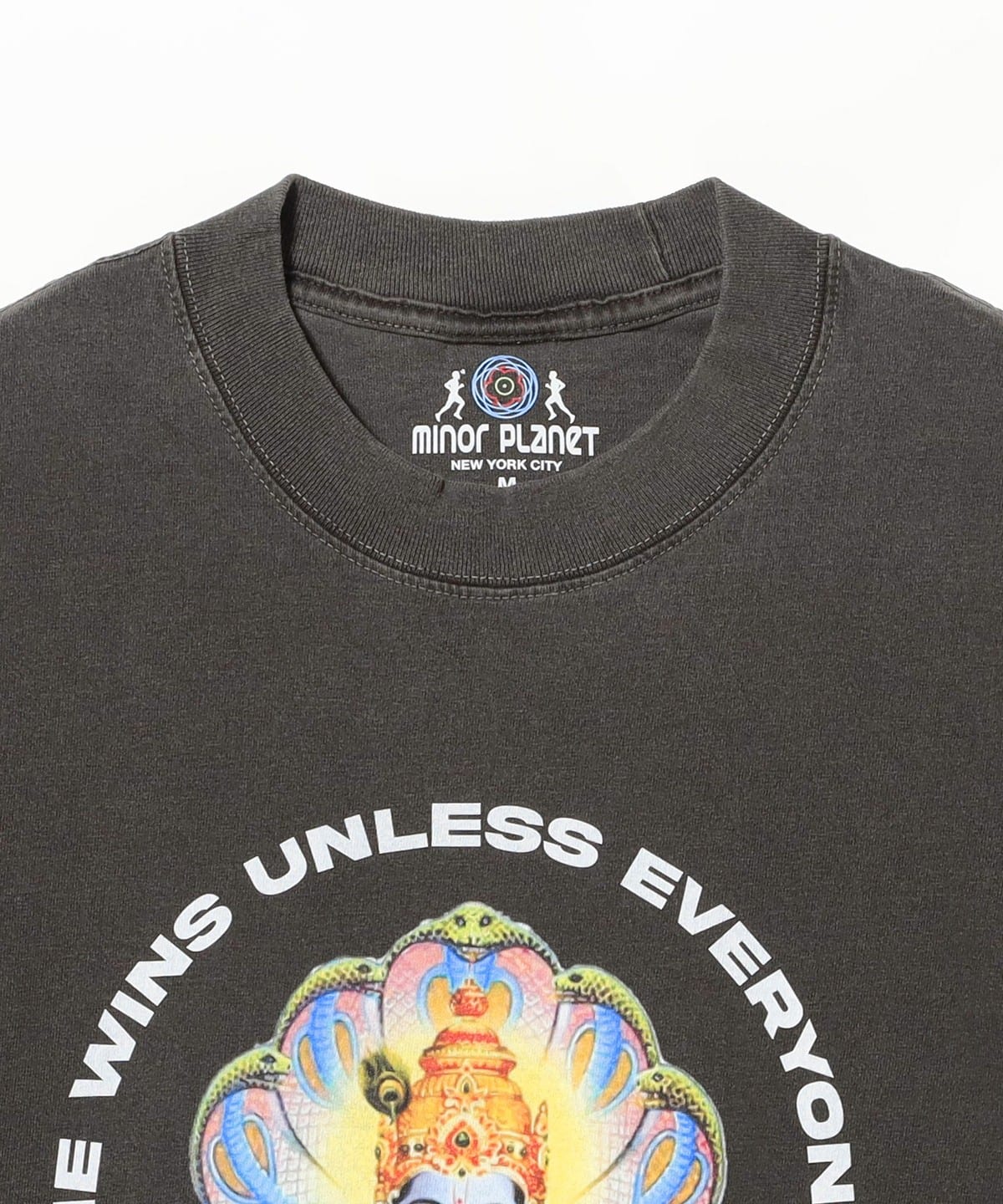 EVERYONE WINS VISHNU TEE - WAHSED BLACK