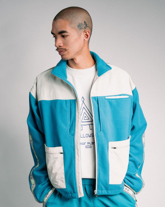 Pamona Winter Running Jacket - Teal/Grey