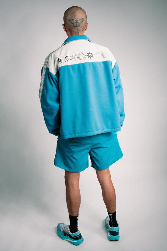 Pamona Winter Running Jacket - Teal/Grey