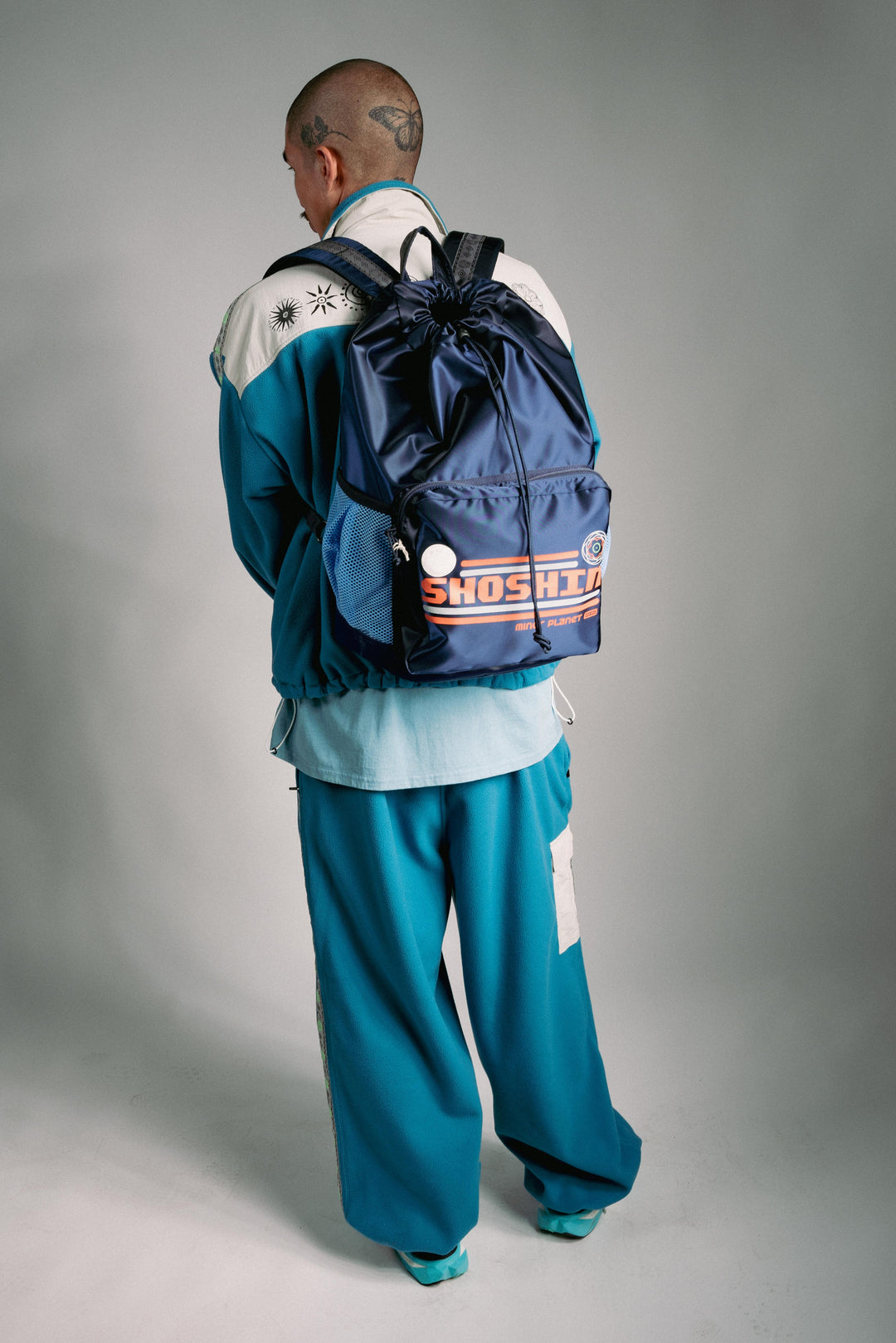 HELIO TRACK PANT- TEAL GREY Fleece