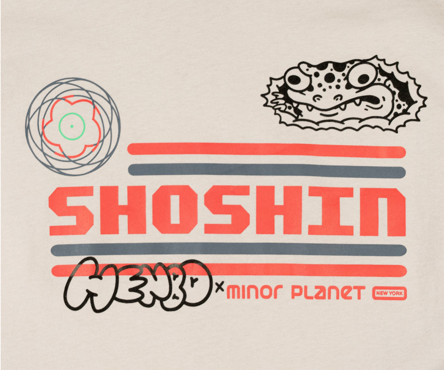 SHOSHIN x Henbo Collab LS TEE - Cloud Gray