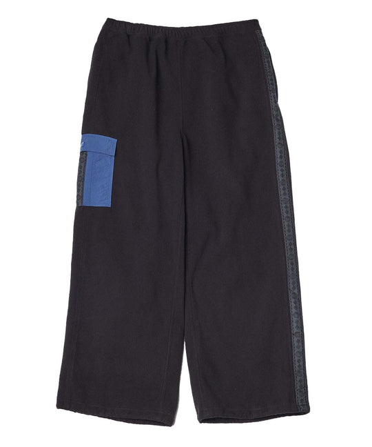 HELIO TRACK PANT- Black Blue Fleece