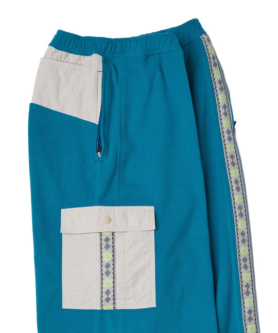 HELIO TRACK PANT- TEAL GREY Fleece