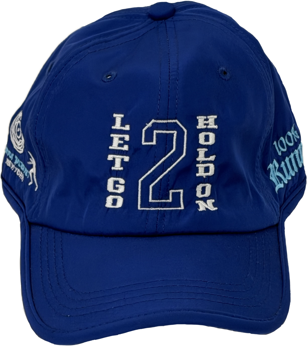 Let Go 2 Hold On Sports Cap Blue