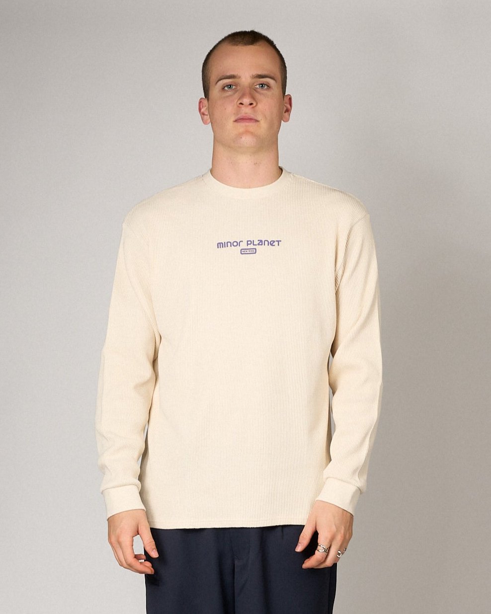 THERMAL Long Sleeve TEE- Natural