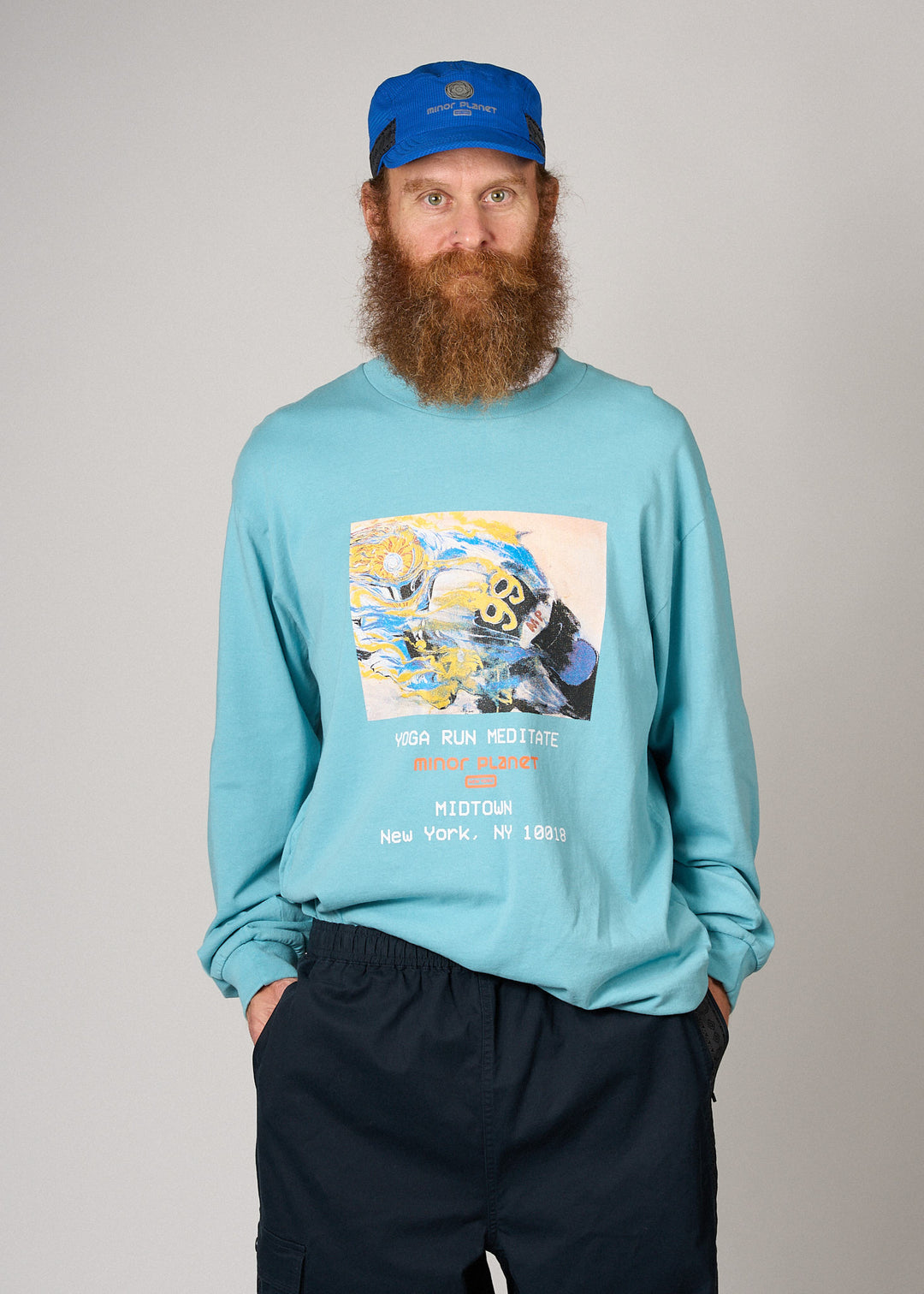 Racer L/S Tee - Light Blue