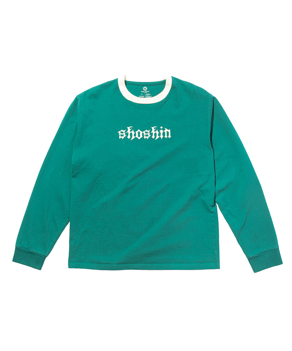 NEW SHOSHIN L/S TEE - ULTRA MARINE GREEN