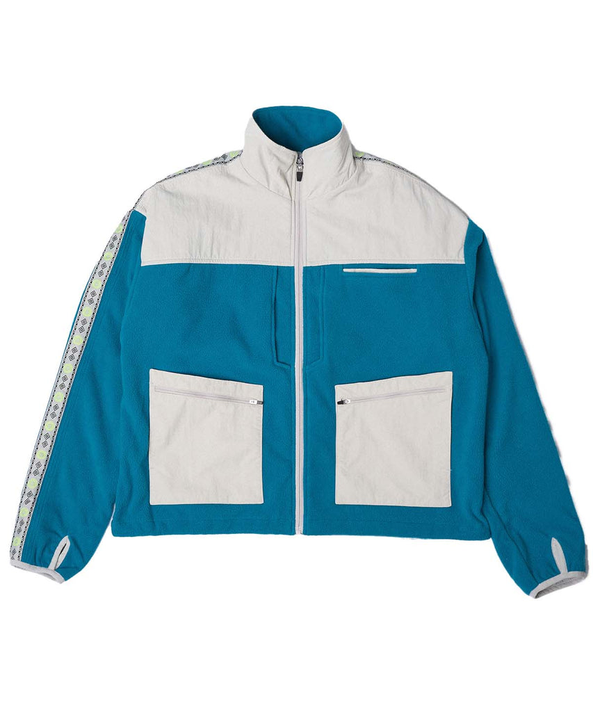 Pamona Winter Running Jacket - Teal/Grey – minor planet ny