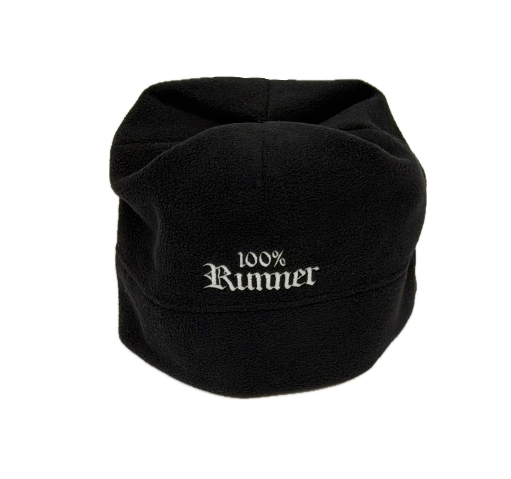 100% Runner Fleece Beanie Black