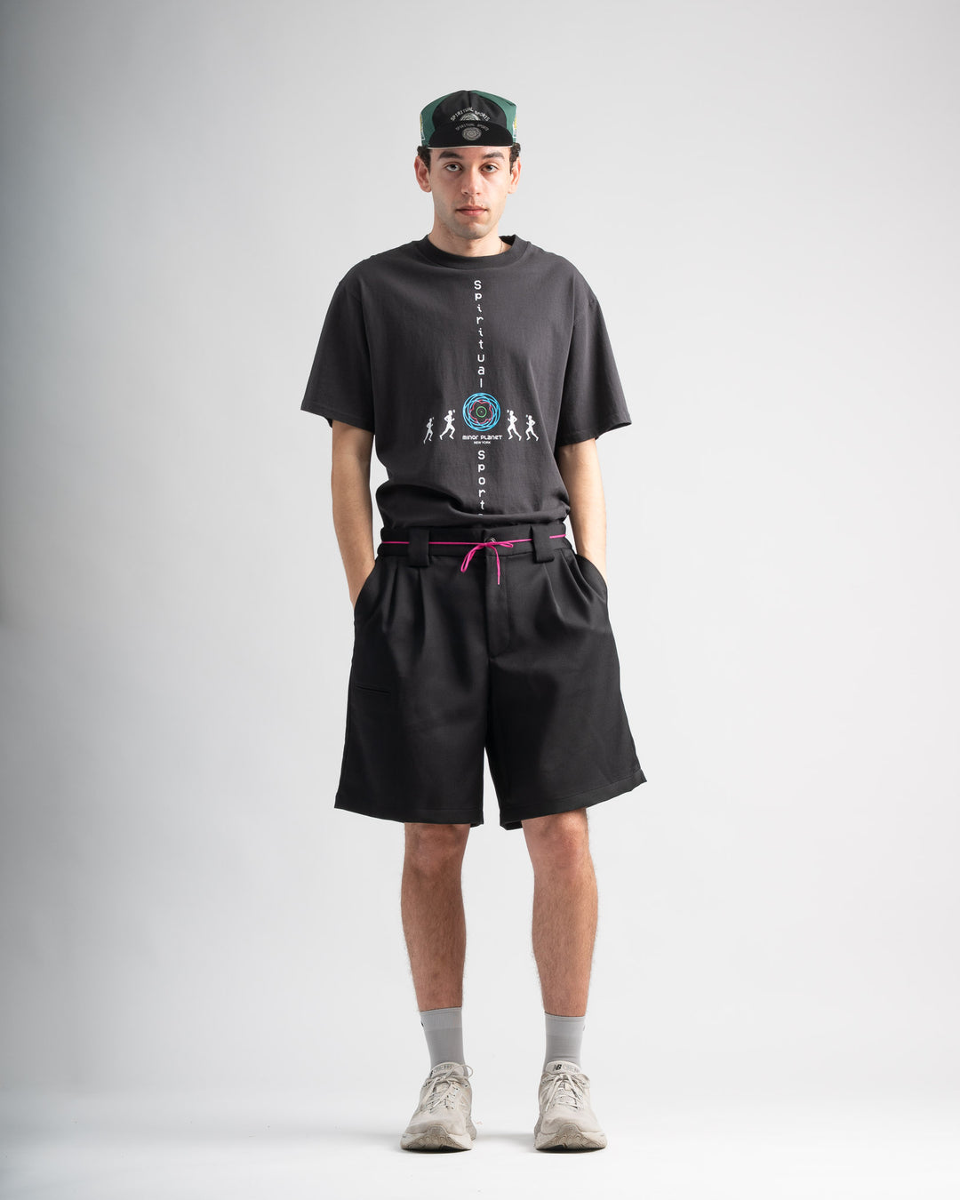 Double Pleat Short - Black