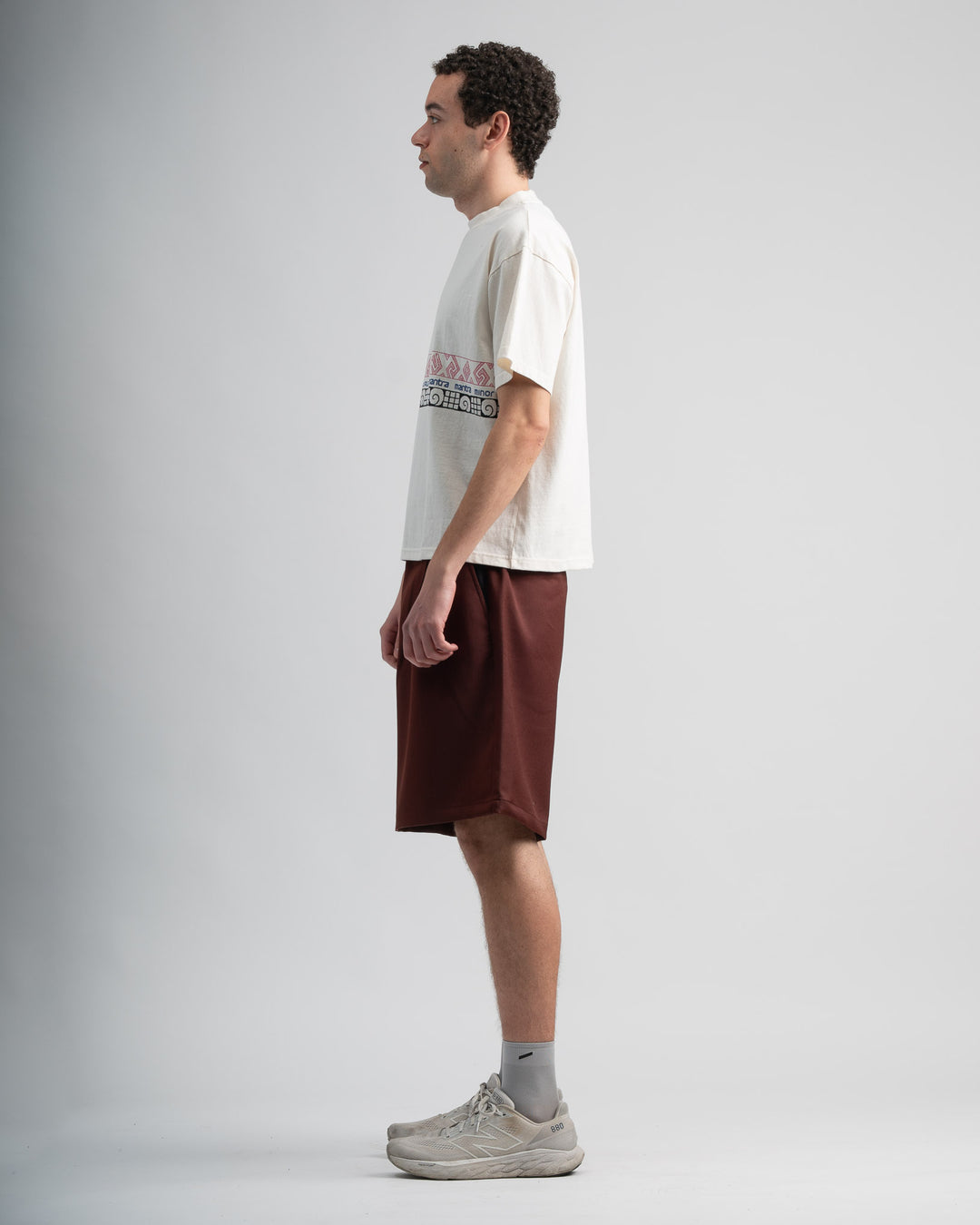 Double Pleat Short - Burgandy