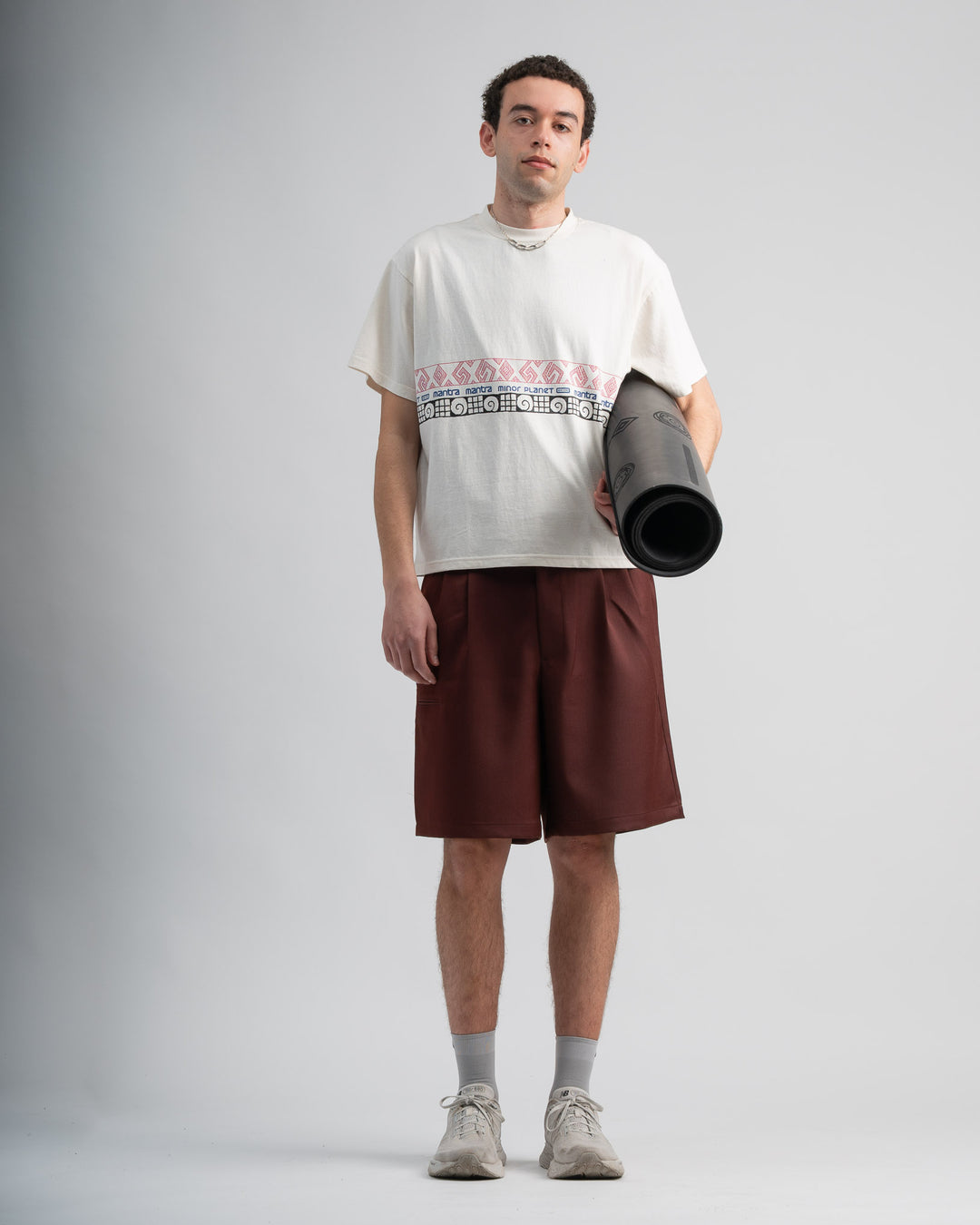 Double Pleat Short - Burgandy
