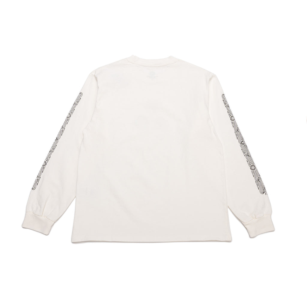 TRI SYMBOL LONG SLEEVE TEE - CLOUD WHITE