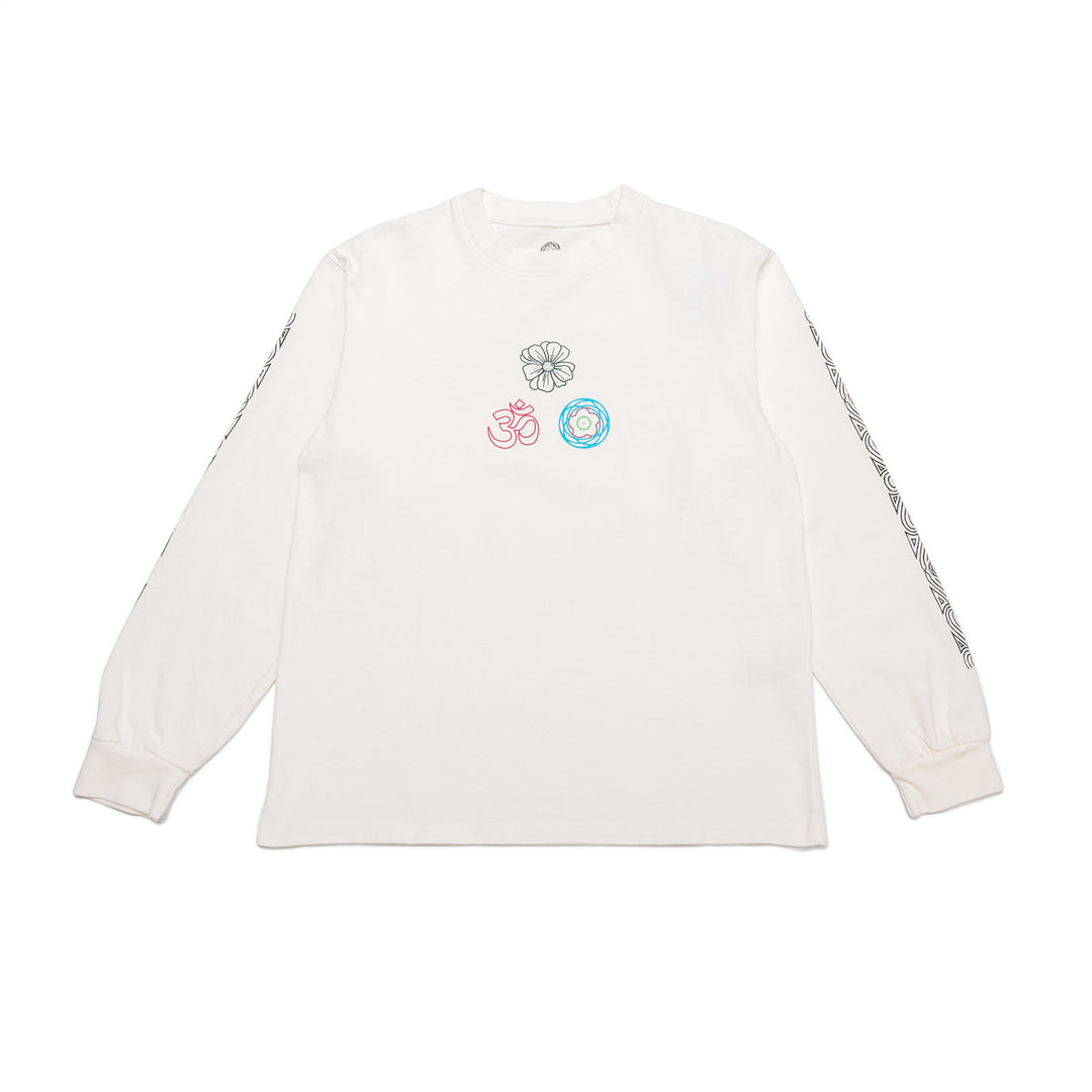 Tri Symbol L/S Tee Cloud White