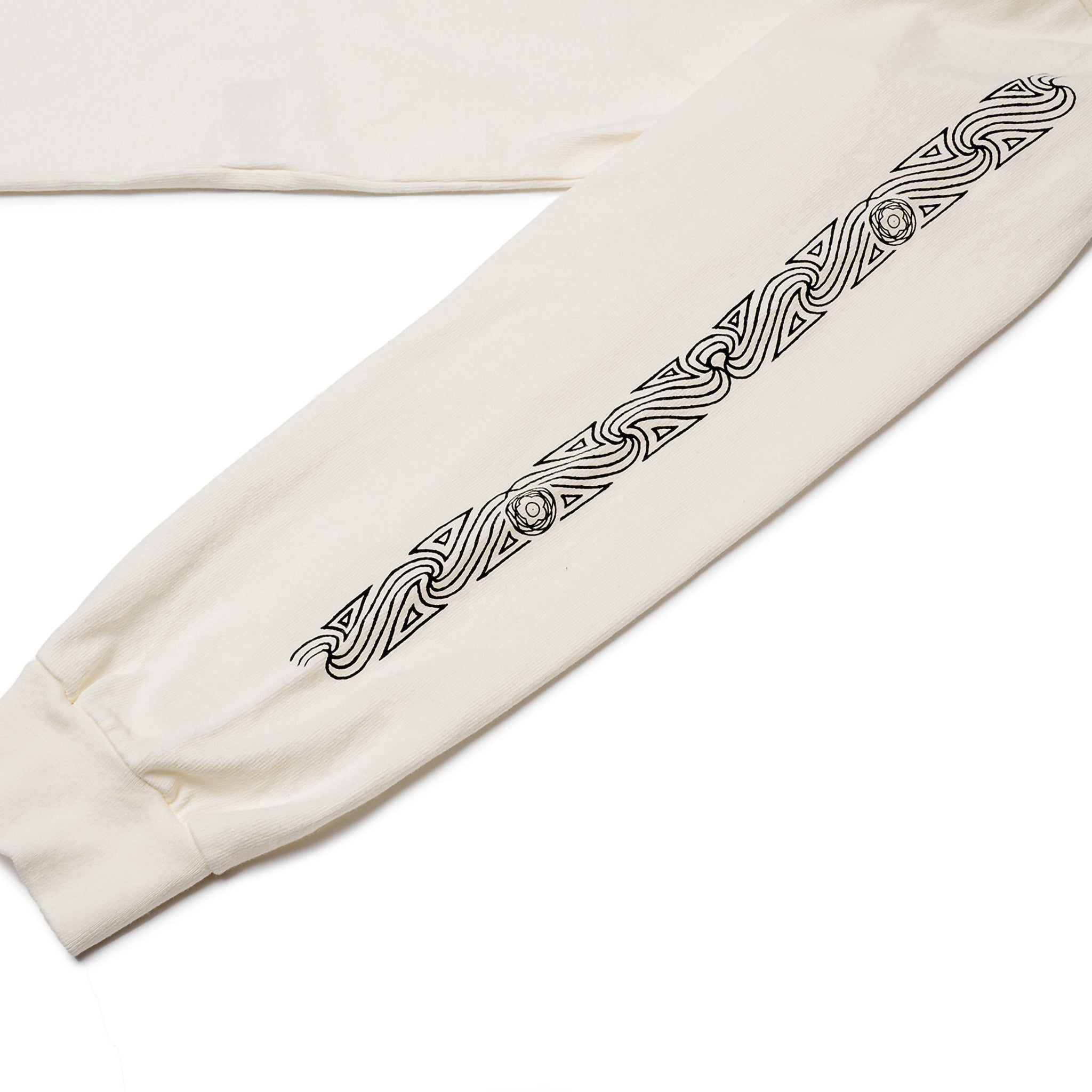TRI SYMBOL LONG SLEEVE TEE - CLOUD WHITE