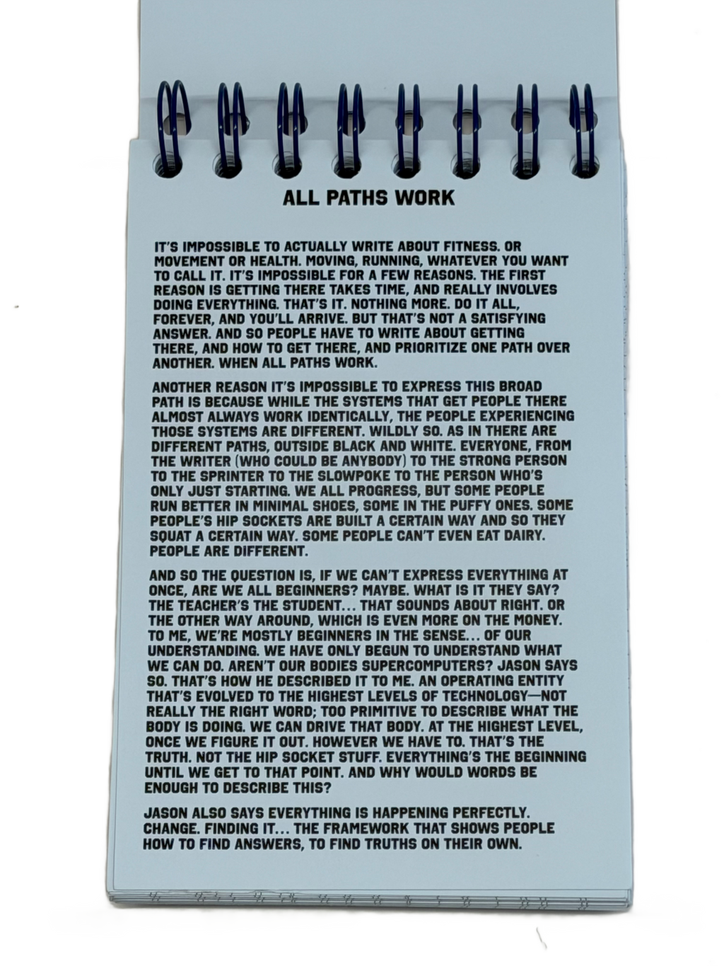 "BEGINNER" Run/Journaling Notebook